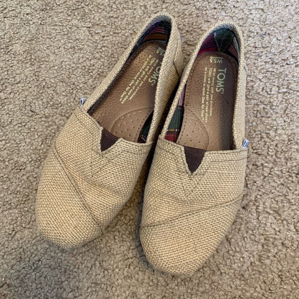 TOMS Classic Burlap Slip-ons